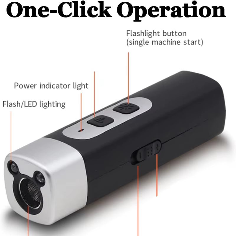 Ultrasonic Dog Repellent Bark Shield the Barkshield Pro Bark Shield anti Bark Device for Dog with Hd Display and Led Flashlight