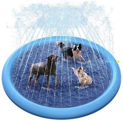 Summer Pet Swimming Pool Inflatable Water Sprinkler Pad Play Cooling Mat Outdoor Interactive Fountain Toy for Dogs